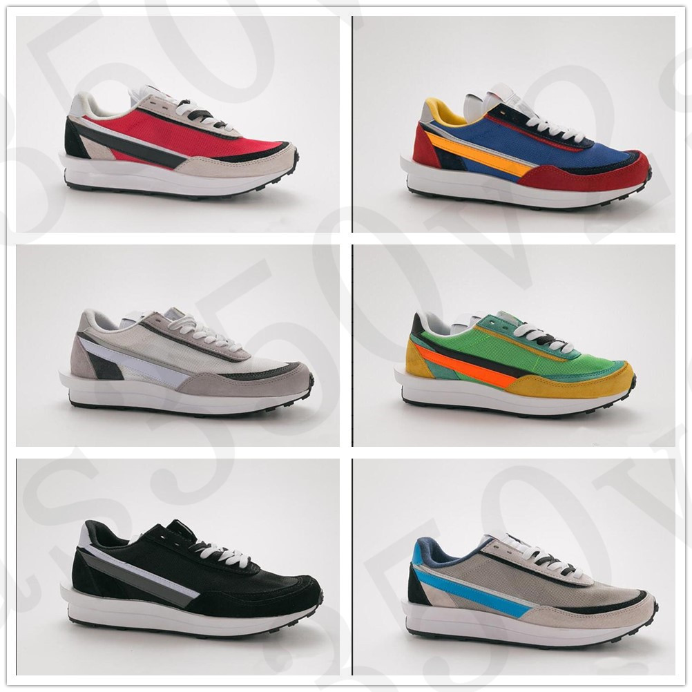 

Sacai LDV Waffle Daybreak running shoes for men women designer sneakers Green Gusto Varsity Blue Mesh mens trainer fashion sports shoes, Other