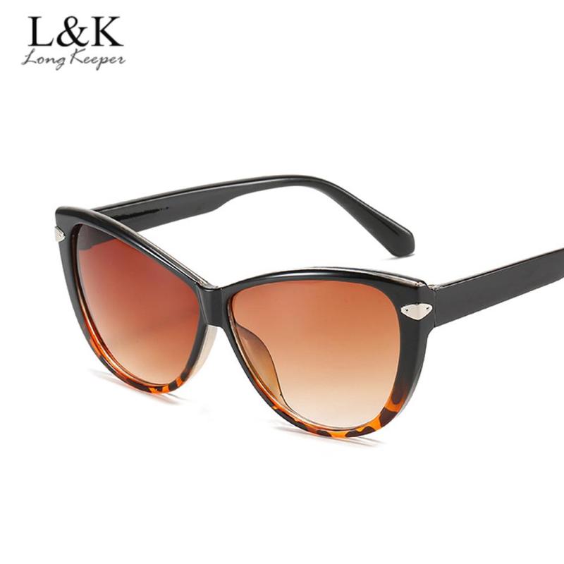 

2021 Fashion Cat Eye Sunglasses Women Oversized Sun Glasses Retro Leopard Black Shades lunette de soleil femme