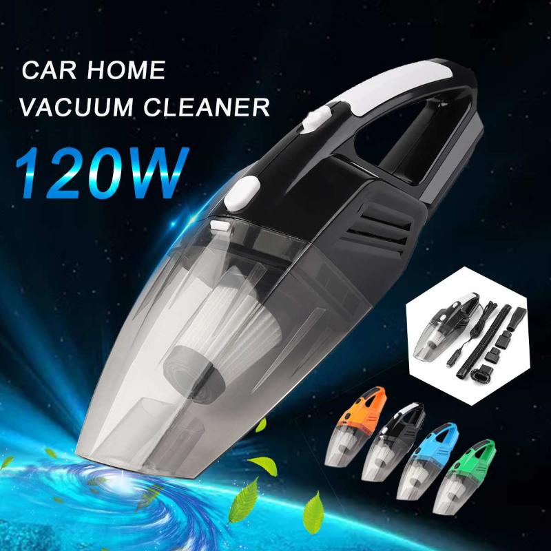 

Portable 12v 120W 9000pa ABS Car Vacuum Cleaner Powerful Cleaning Tools Aspirateur Auto Car Handheld Cleaner With LED Light
