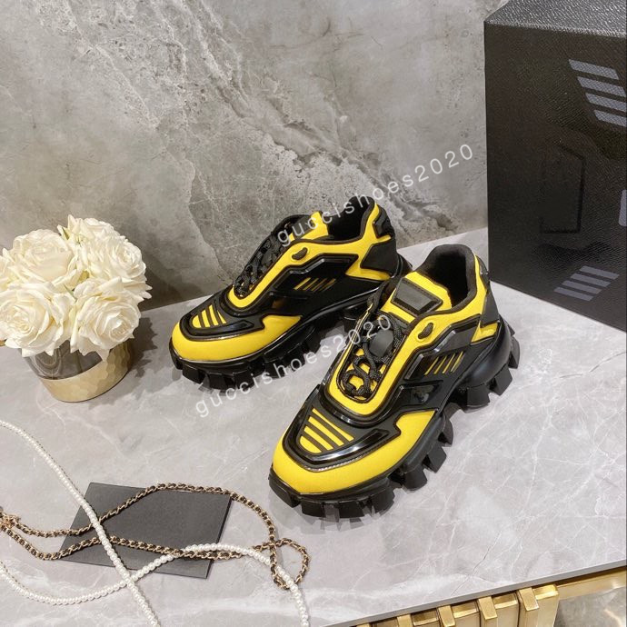 

2022 Sporty Leather Sports Sneakers Shoes!! Elegant Technical Fabric Re-Nylon Chunky Light Rubber Sole Casual Walking size35-46, 03