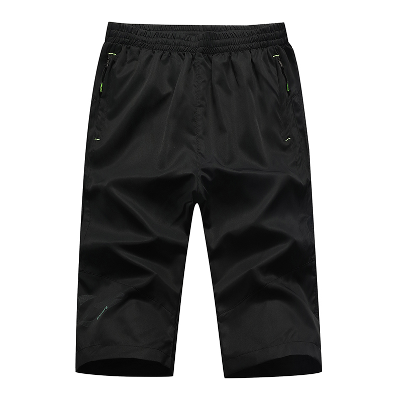 

2021 New Panturrillas-length Elastic Waistbands Will See Men's Clothes Quanlity Homme Short Pants Fast Drying 638 5V5Q, Black
