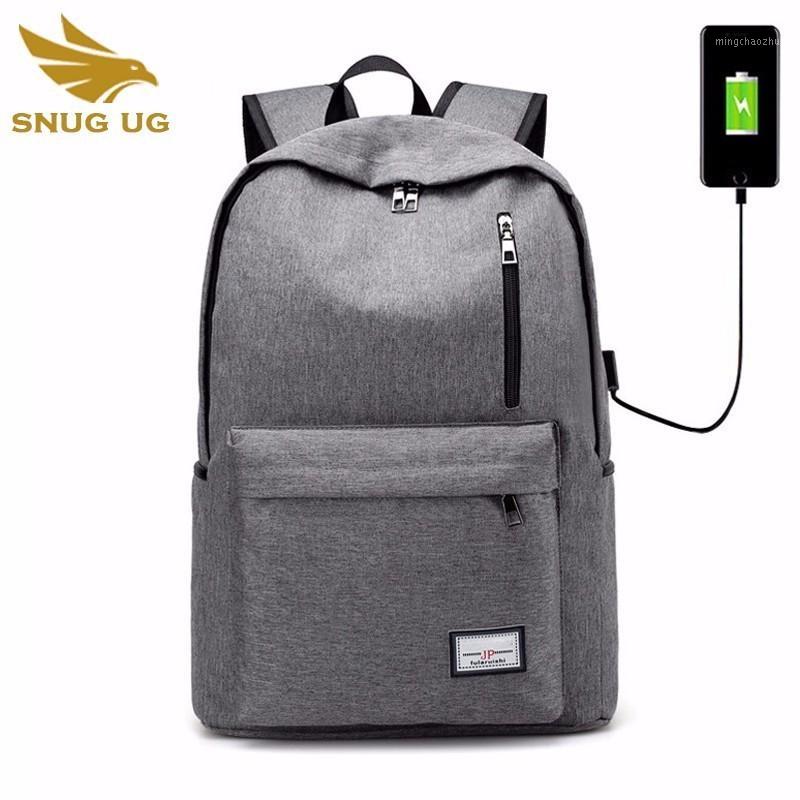 

2018 New Fashion USB Student School Bags For Teenagers Printing Backpack Women Men Canvas Charging Backpacks1, Black