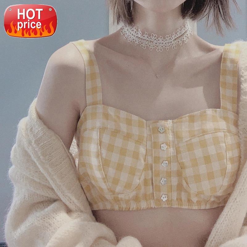 

Womens Sexy Cute Kawaii Schoolgirl Lingerie Plaid Bra and Pantry Set Underwear Naughty School Student Sleep Role Play Costumes #eB5b, Black;white