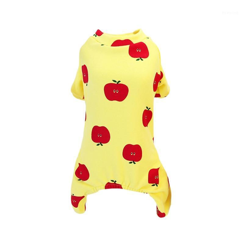 

Pet Dog Home Four-legged Cotton Pajamas Warm Comfortable Soft Durable Cute Fruit Printed Pattern Pet Dog Clothes1