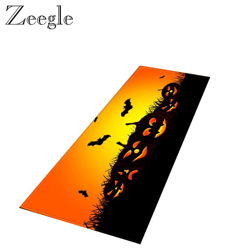 

Zeegle Halloween Carpet Kitchen Rug Non-slip Living Room Carpet Hallway Floor Rug Washable for Bedroom Bedside Mat, Pa39