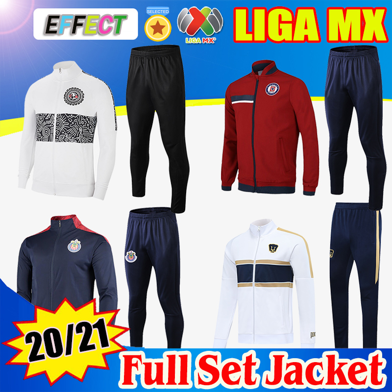 

Survetement 2020 2021 Club America Mens Football Jacket Kit Chivas de Guadalajara Training Suit 20 21 UNAM Tijuana Tracksuit Chandal Jogging, Club america jacket dark blue sets