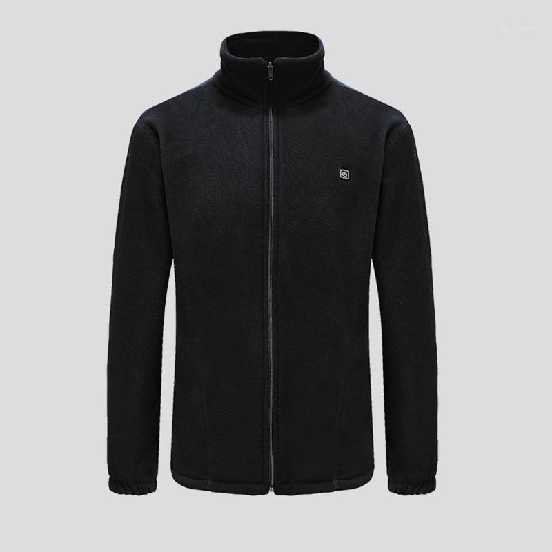 

Men's Sweaters Autumn Thickened Coats Jackets Fleece Coats 3 Gear Adjustable 5 Heating Zones Fashion Slim Long Coat Knitwear1, As pic