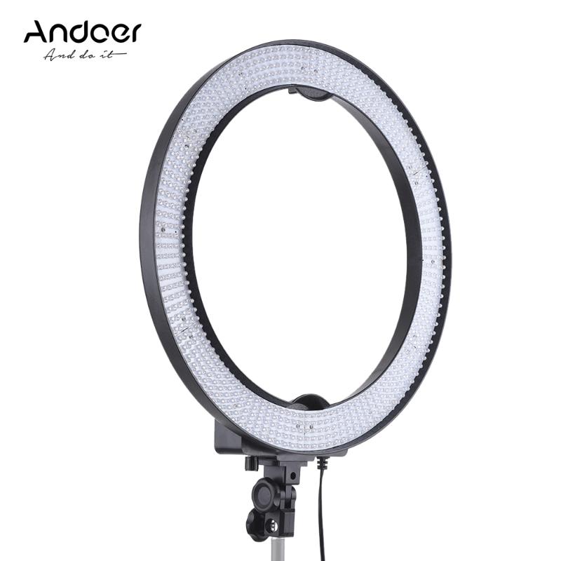 

Andoer LA-650D 5500K 36W Ring Digital Photographic Studio Light with 600 LED Lights for Photographic Lighting Photography