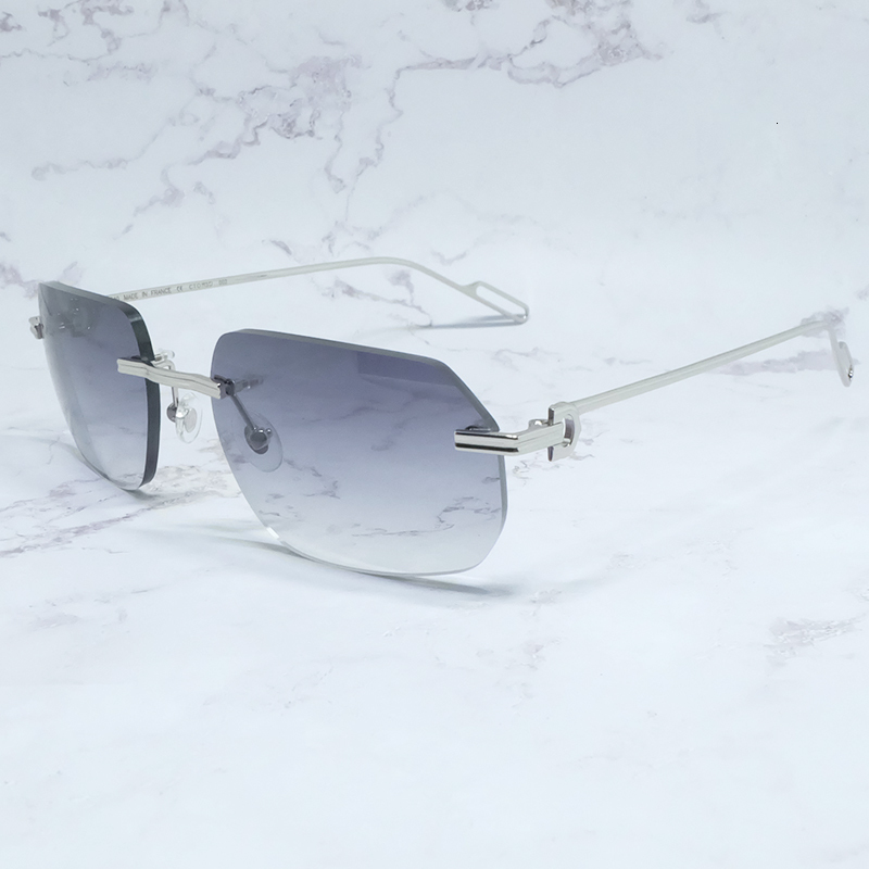 

2021 New Metal Sunglasses Men Rimless Vintage Sun Glasses Shades Eyewear Desinger Brand Protect Decoration Trending Product R0fo