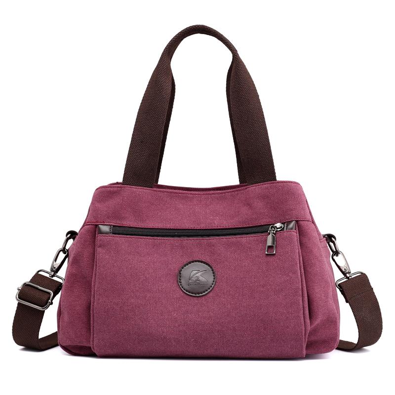 

Women Bag Designer Fashion Vintage Canvas Women Shoulder Bags for Female Handbag Crossbody Bags Lady Small Tote Purse, Black