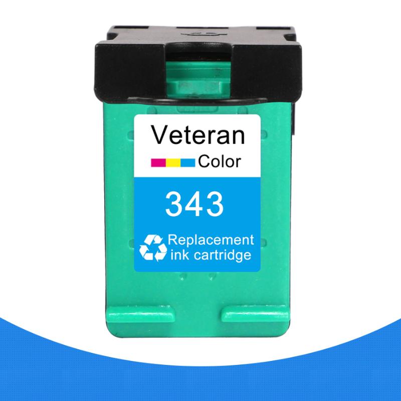

Veteran 343 Ink Cartridge Replacement for 343 for Photosmart 2575 8050 C4180 D5160 Deskjet 6940 D4160 5740 6520 8150