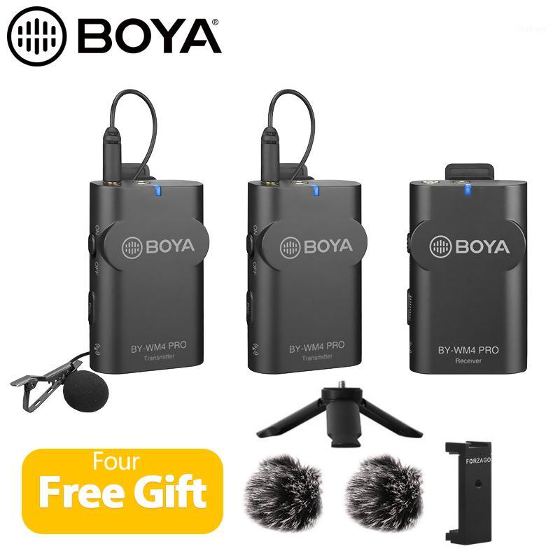 

Boya BY-WM4 PRO K1 K2 Wireless Condenser Microphone System Lavalier Lapel Interview Mic for Canon Nikon Cameras1