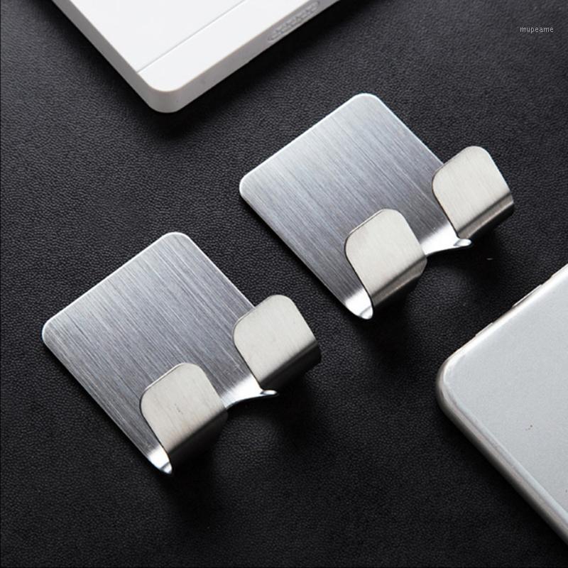 

New 2020 Hot Self Adhesive Stainless Steel Power Plug Holder Shaver Toothbrush Washroom Wall Cup Hook Organizers1