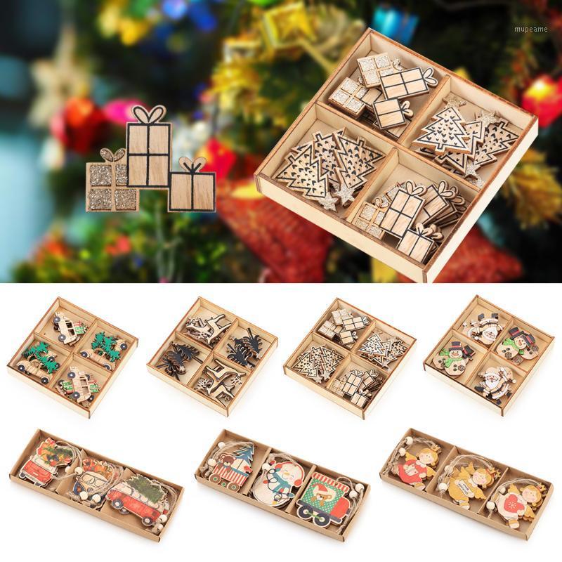 

Wooden Christmas Pendant Merry Christmas Decor for Home 2020 Navidad Ornaments Tree Decor Xmas Gifts New Year 20211