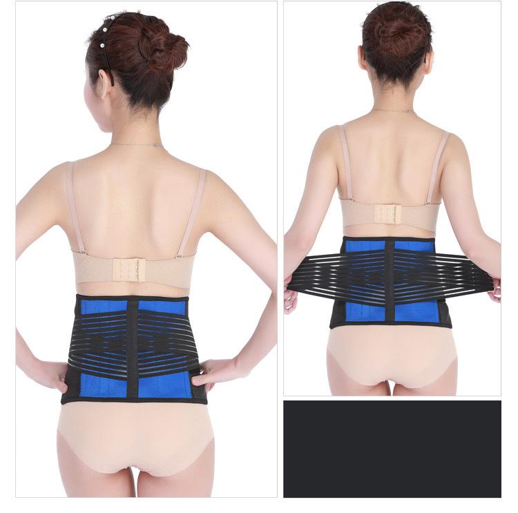 

Sports Health Fitness Belt Lumbar Spine Fixation Support Neoprene Backrest Warm Support Decompression Waist Slimmer, As pic