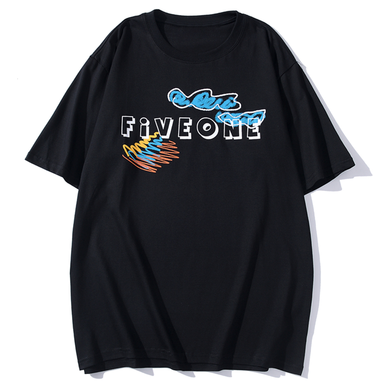 

2021 New Aelfric Eden Streetwear t Shirt Men Raiow Bear Print Tshirt Hip Hop Loose Short Sleeve Summer Male Casual Cotton Tops Tee 82yk, Pink