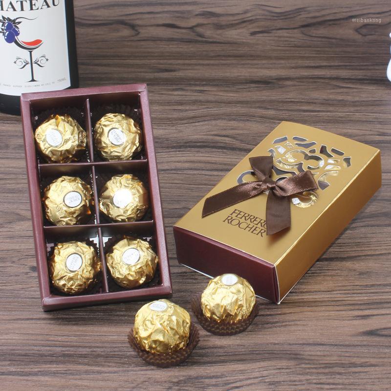 

New Wedding Favors and Gift Box Baby Shower Candy Boxes Party Gift Boxes Ferrero Rocher Chocolates Box Sweet Gifts Bags Supplies1