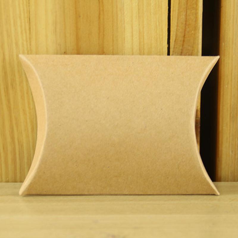 

50pcs Decoration Party Supplies Packaging Storage Candy Box Pillow Shape Wedding Favors Cardboard Baby Shower Solid Eco Friendly
