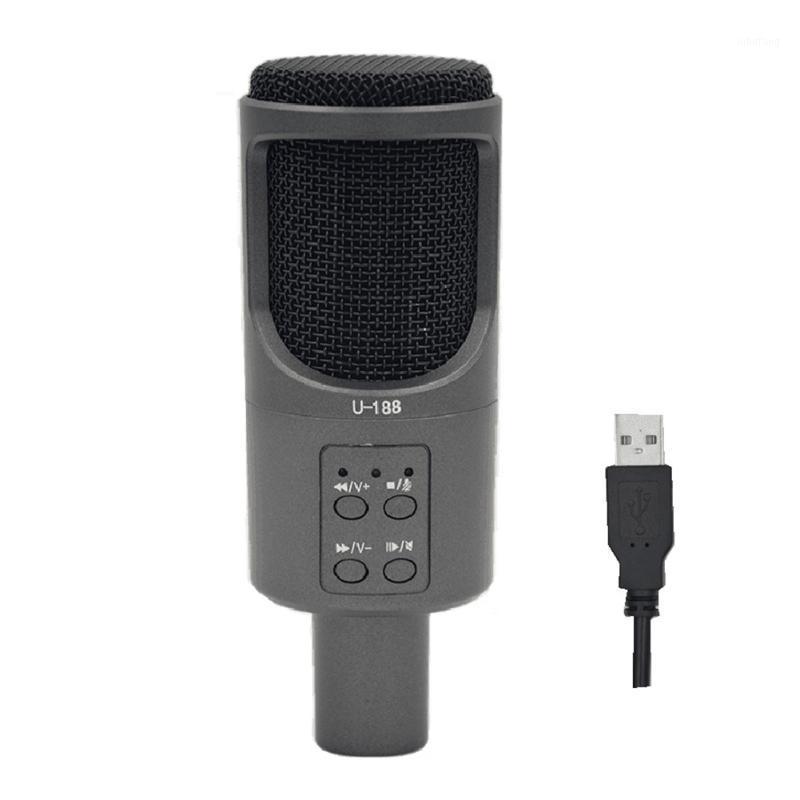 

3.5mm Jack Volume Control Desktop Computer USB Condenser Microphone Home Office Noise Reduction Study Laptop PC Universal1