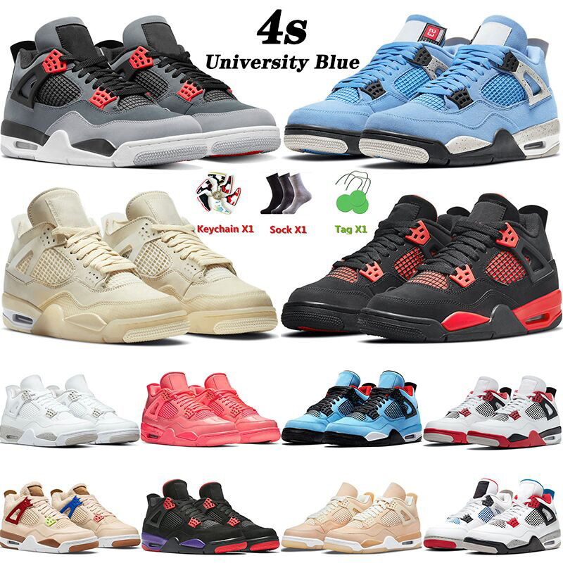 

OG Jumpman 4 4s IV mens basketball shoes Red Thunder University Blue Infrared Sail Loyal Blue Pure Money Men Women Sports Outdoor Trainers Sneakers 36-47, C15 what the 40-47