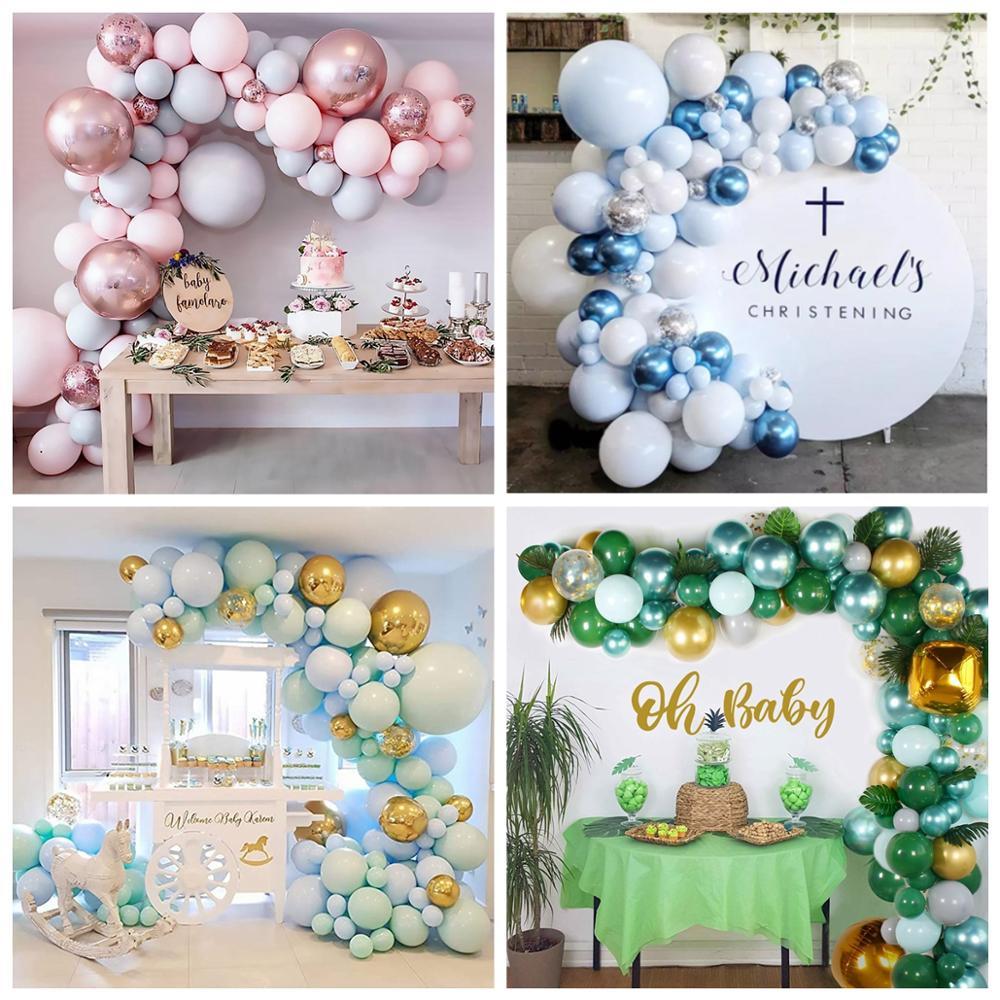 

Macaron Balloon Chain Wedding Birthday Party Decoration Kids Baby Shower Balloon Garland Arch Kit 1st Birthday Balloon Blue Set F1230