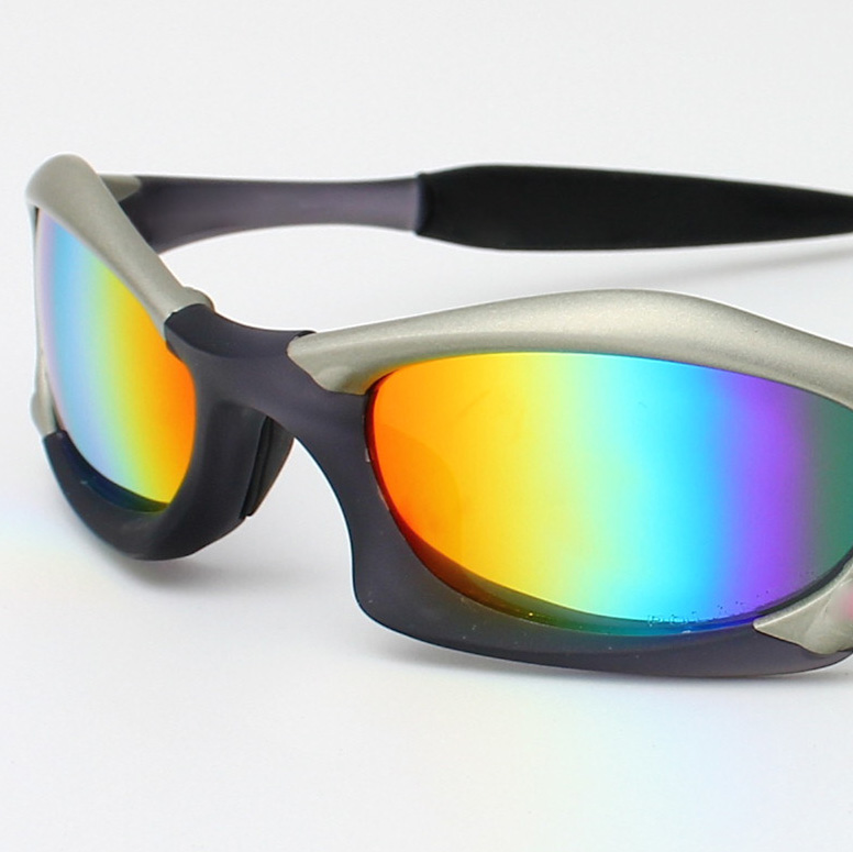 

Special-shaped Mens Sunglasses Women Metal Polarized Sun Glasses in USA Rainbow Red Pink Dazzle Color Lens Designer Sunshade Driving Bicycle Goggles with Box