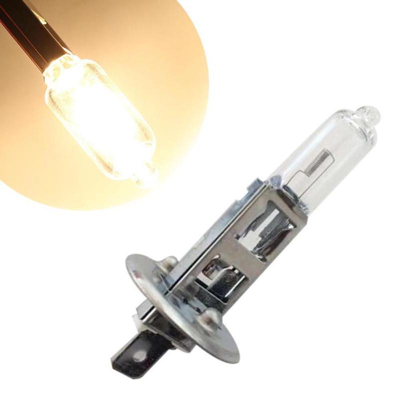 

Universal 2Pcs Yellow Car Headlight Bulb Fog Lamp Bulb DC 12V H1 100W 4300K Clear Automobile Head Light Auto Light Source