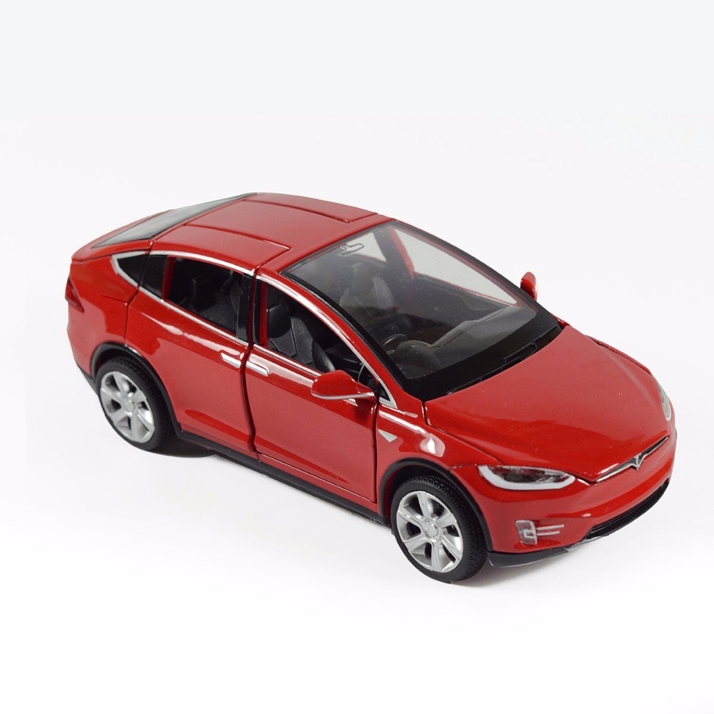 

Vehicle HOMMAT Simulation 1:32 Tesla X 90D SUV Alloy Diecast Toy Car Model Metal Collection Cars Toys For Children