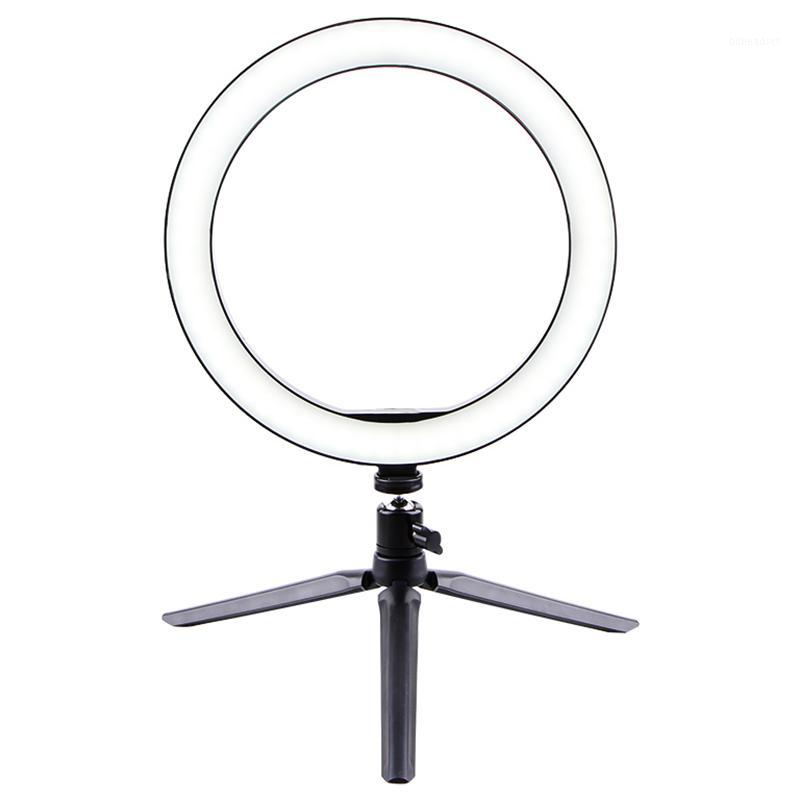 

Ring Light 10 Inch LED Dimmable Desktop Lamp Makeup Selfie Ring Light with Tripod Stand & Cell Phone Holder for YouTube Video/Ph1