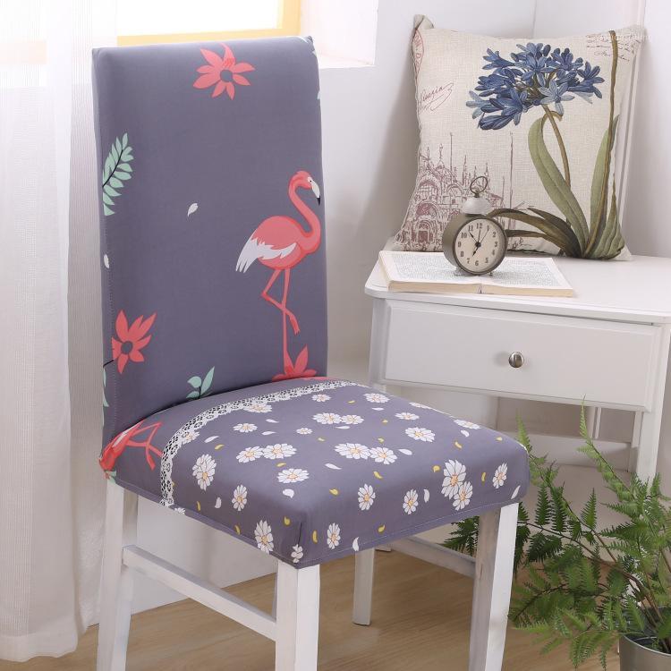 

Chic Absorb Sweat Stretch Dining Chair Protector Slipcover Cover Spandex Removable Anti-slip Shabby Chair Seat Decoration Case1