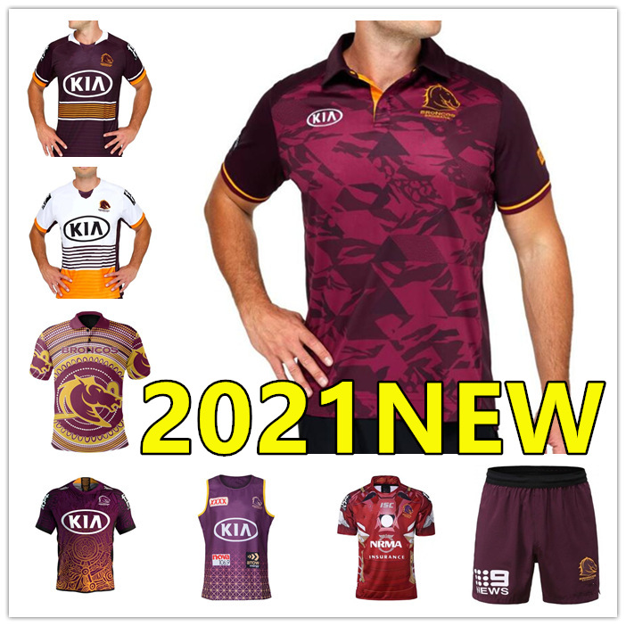 

2021 NEW Brisbane Broncos Rugby Jersey Brisbane Anzac 2020 Men Indigenous Darius Boyd McCullough Ben Hunt NEW NINES