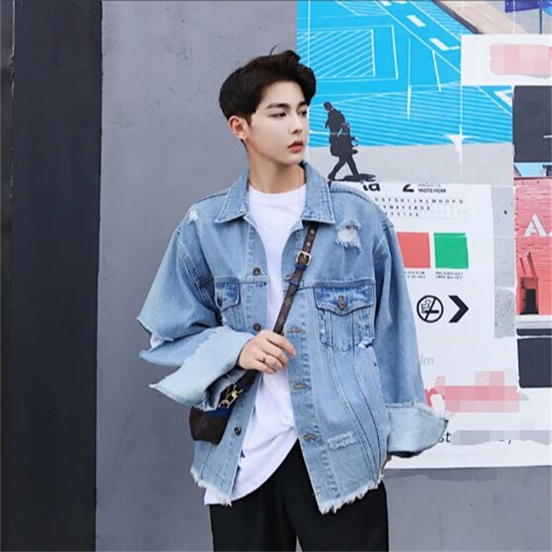 

2021 M-2xl!! Autumn Wear New Style of Wash Sleeves Wider Denim Coating. J06P, 12