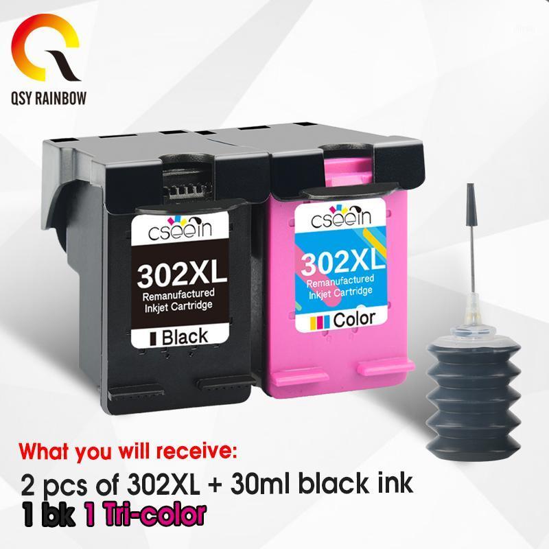 

QSYRAINBOW 302XL + 30ml ink Cartridge Replacement for 302 302 XL Ink Cartridge for Deskjet 3630 e-All-in-One printer1