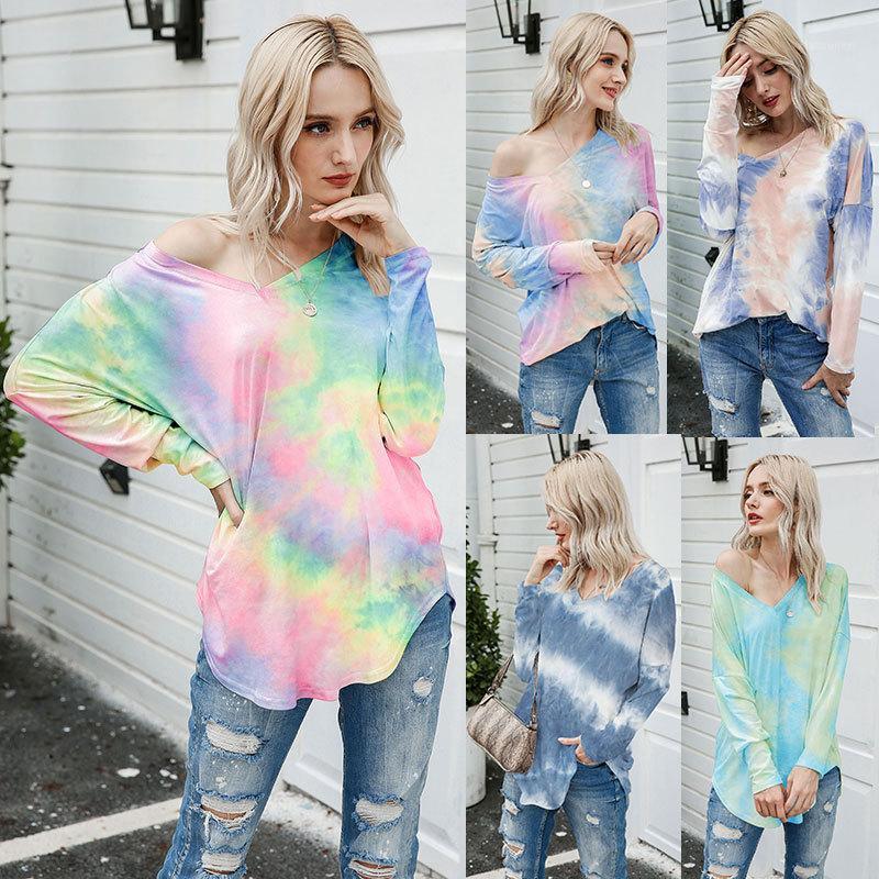 

Women Yoga Sweaters Tie Dye Sports Shirts For Fitness Quick Dry Sportswear Full Sleeve Gym Shirts Running Large Size XXL1