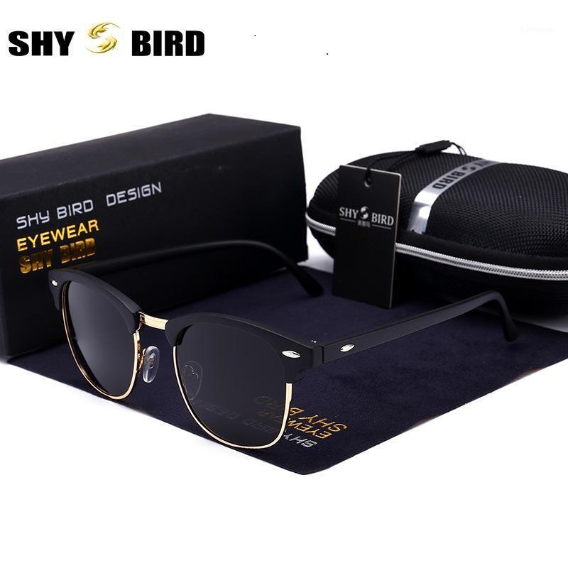 

SHYBIRD Retro Rivet Sunglasses Men Women Polarized Square UV400 Black Colored Sun Glasses Fashion Mirror Sunglases Gafas De Sol1