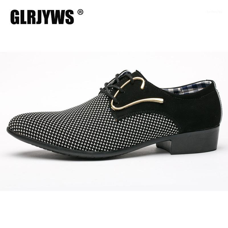 

2020 Mens Leather Concise Shoes Men's Business Dress Pointy Plaid Black Shoes Breathable Formal Wedding Basic Men loafers1, Blue