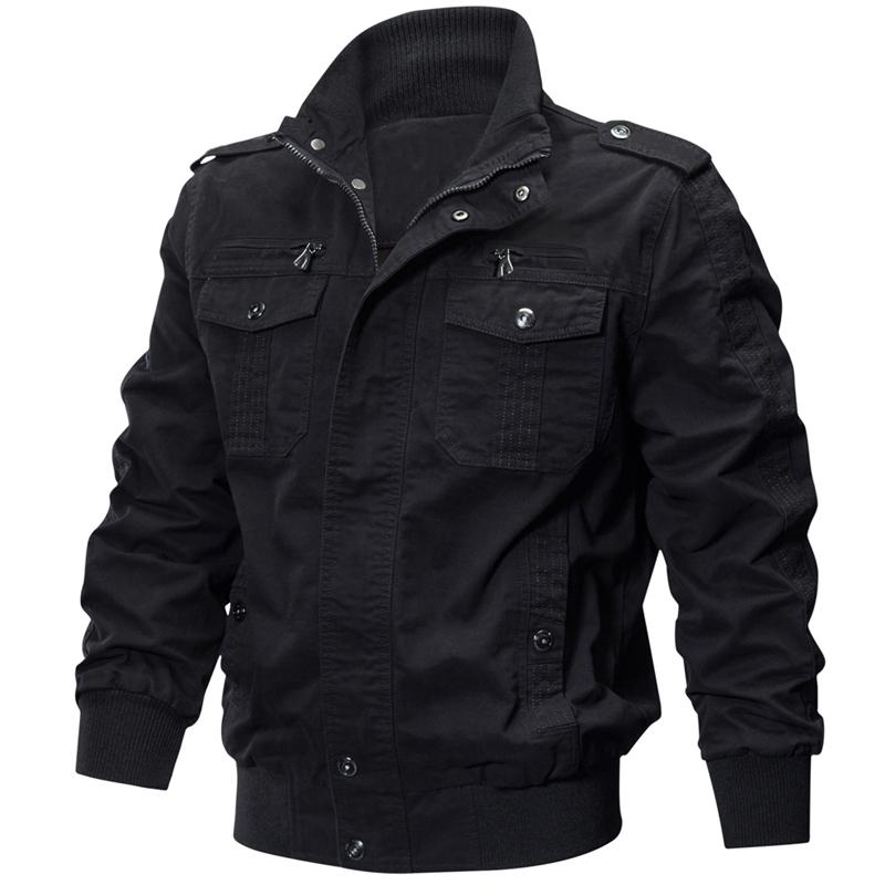 

Classic Cheap Mens Coat Autumn Winter Casual Cotton Washed Outwear Army Bomber Pilot Tactical Jackets Jaqueta Masculina, Army green