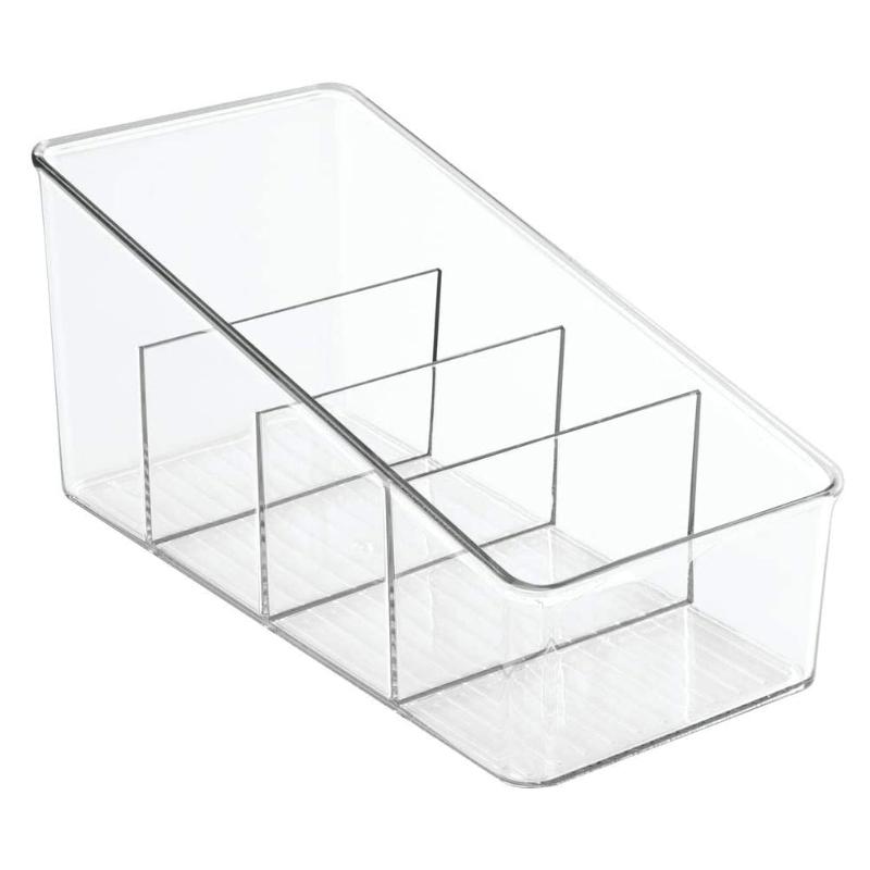 

Large Plastic Packet Organizer Caddy Storage Station for Kitchen Pantry Cabinet Countertop Holds Spice Pouches TB S