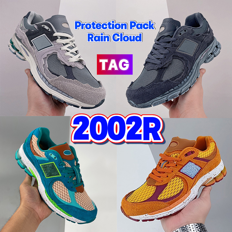 Mode 2002R Chaussures de course Protection Pack Pluie Nuage de pluie Mer Eau de l'eau Soyez le guide Hommes Design Sneakers Noir Camo Camo Dark G