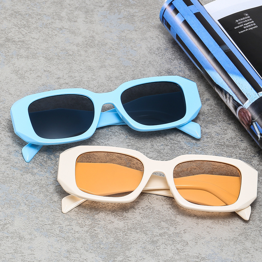 

Fashion wear PRA Sunglass polygon wide leg Diamond Fashion Sunglass men's and women's Sunglass