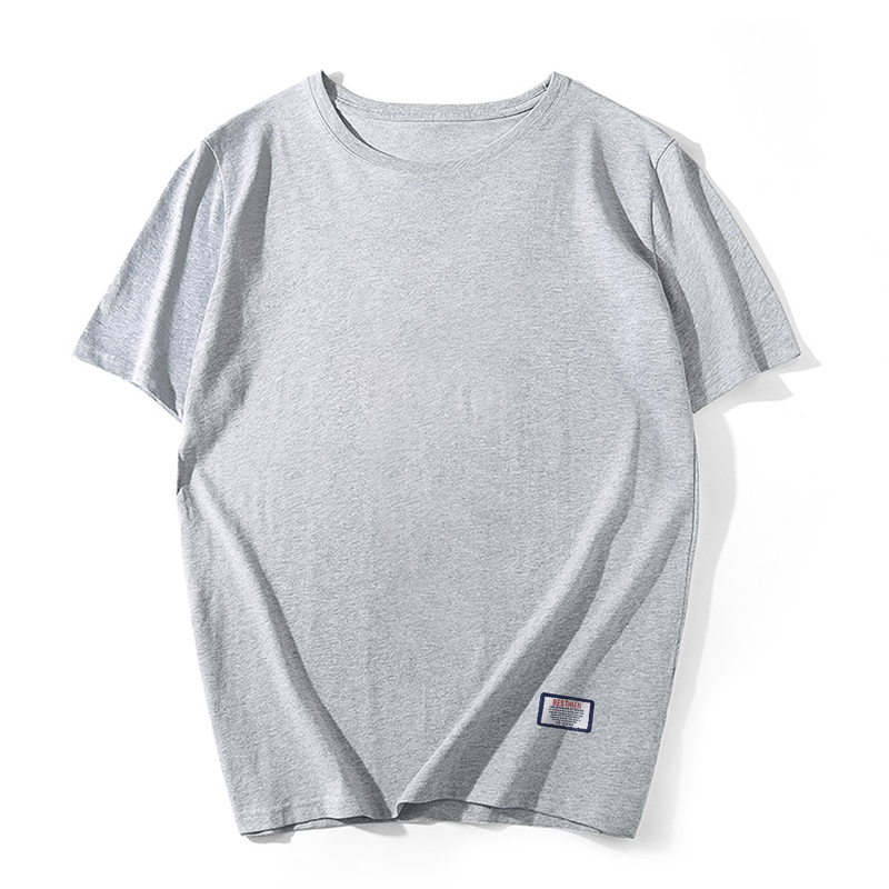 

2021 Luyzjzen Summer From of Cotton the Neck Men in Short Sleeves Shirt New Mode T-shirt for Hot Male Sales K132 9IKO, Black