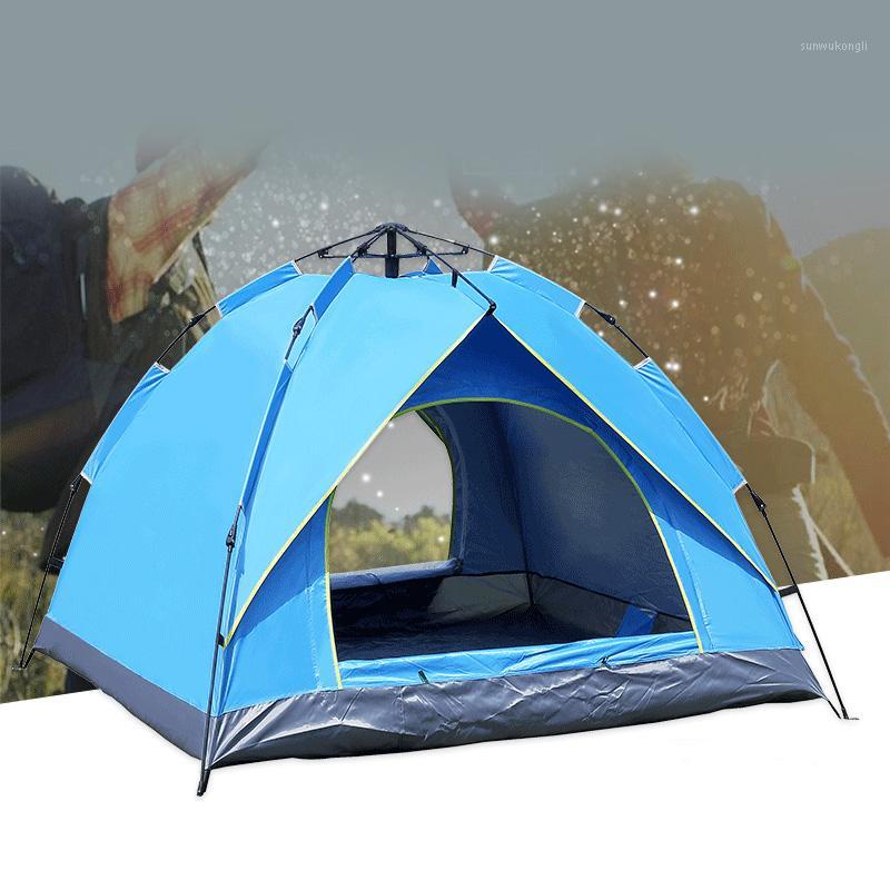 

Automatic Camping Tent 2-4 People Up Quick Opening Tents Rainproof UV Protection Tent Hiking Outdoor Sunshade Shelter X429B1