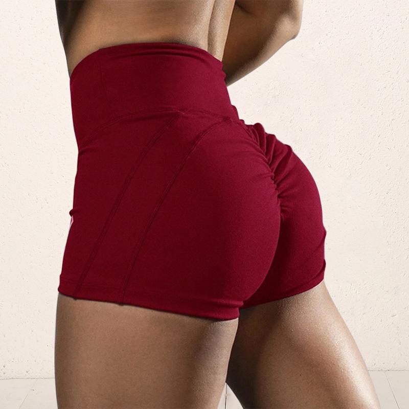 

Women' High Waisted Yoga Shorts Sports Gym Shorts BuLifting Workout Running Leggings Solid Sport Gym Short Summer1