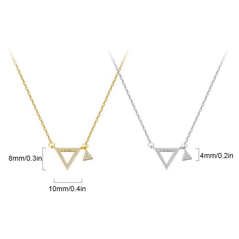 

Chains Fashion Geometric Necklace Simple Crystal Clavicle Chain Elegant Accessories S For Women Girls HSJ88