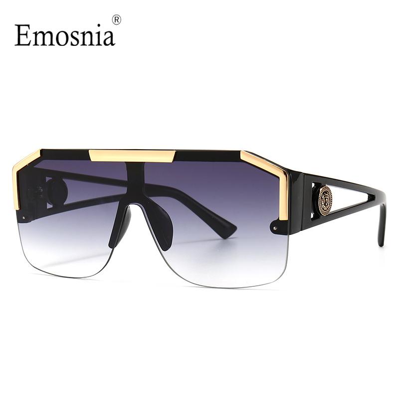 

Sunglasses 2021 Fashion Big Square Men Style Gradient Trendy Driving Retro Brand Design Sun Glasses UV400 High Quality