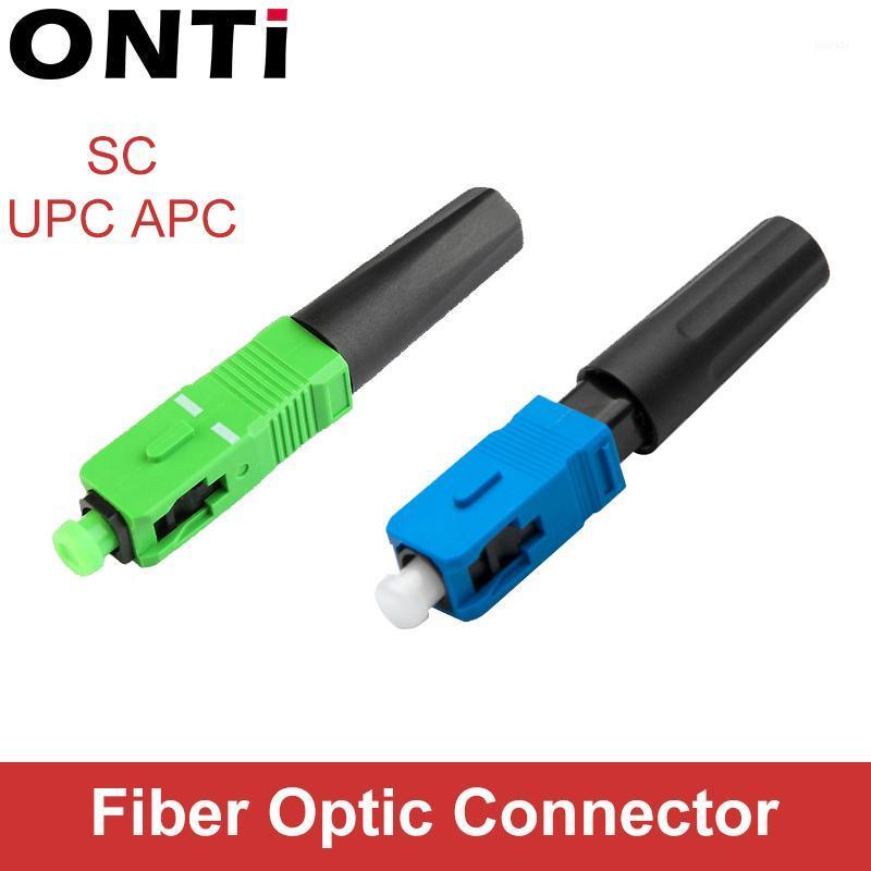 

ONTi FTTH SC APC Fast Connector Single-Mode Fiber Optic SC UPC Quick Connector Fiber Optic Fast Adapter Straight Tail1