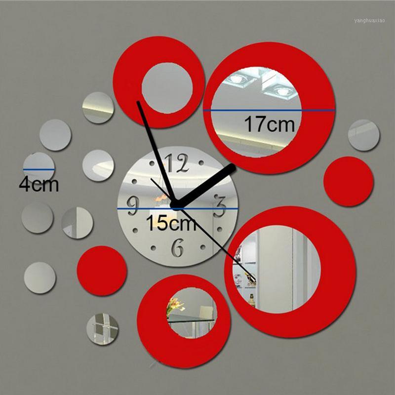 

DIY-3D Quartz Wall Clock Acrylic Mirror Clocks Living Room Modern Home Decor1
