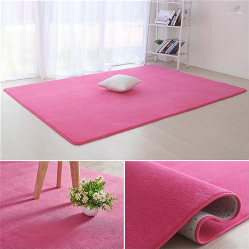 

Thickened Coral Velvet Plain Carpet Non-slip Rug Living Room Pad Coffee Table Blanket Bedroom Cushion Bedside Yoga Mat1