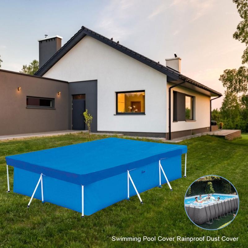 

Swimming Pool Cover Suitable Square Swimming Pools Accessory Waterproof Rainproof Dust Cover Tarpaulin With Wear-resistant Rope1