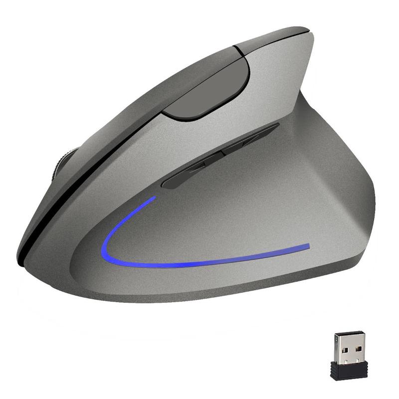 

2.4GHz Wireless Mouse Ergonomic Optical Vertical Mouse USB Charging 6 Buttons 800/1600/2400dpi Adjustable For Laptop PC Desktop